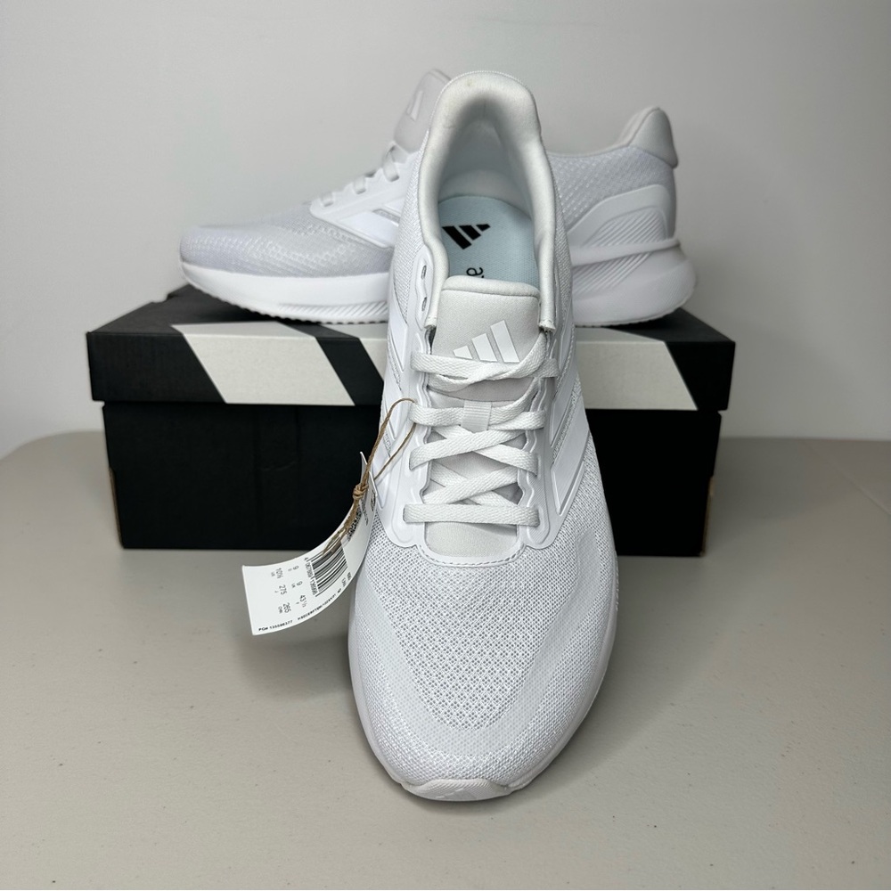 Adidas Runfalcon White Sneakers Women’s 10.5 Running Athletic Lace Up Shoes